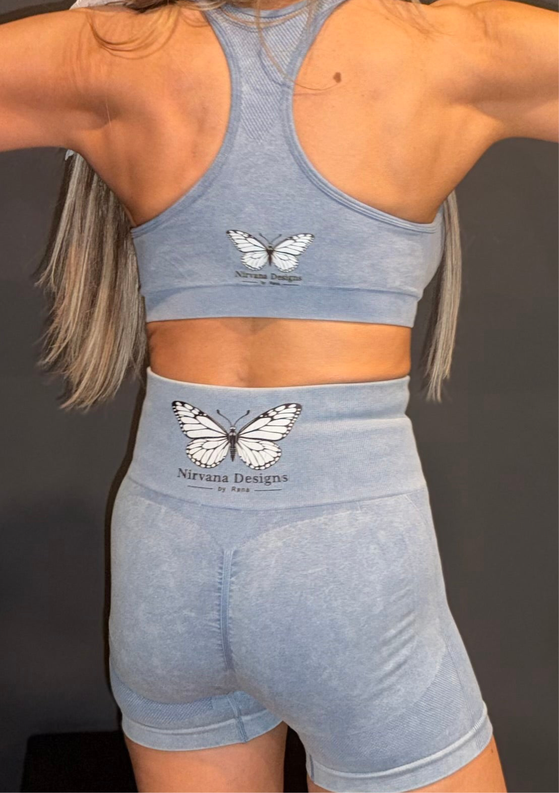 Washed denim blue